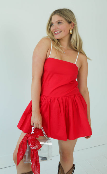 almost gone poplin mini dress