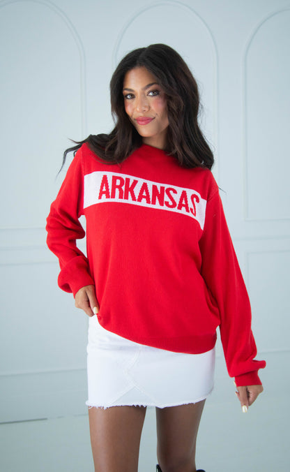 arkansas crewneck sweater