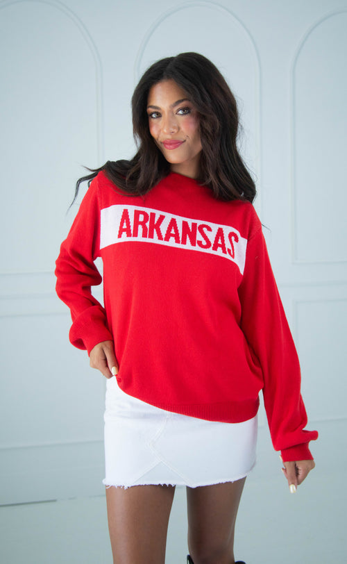arkansas crewneck sweater