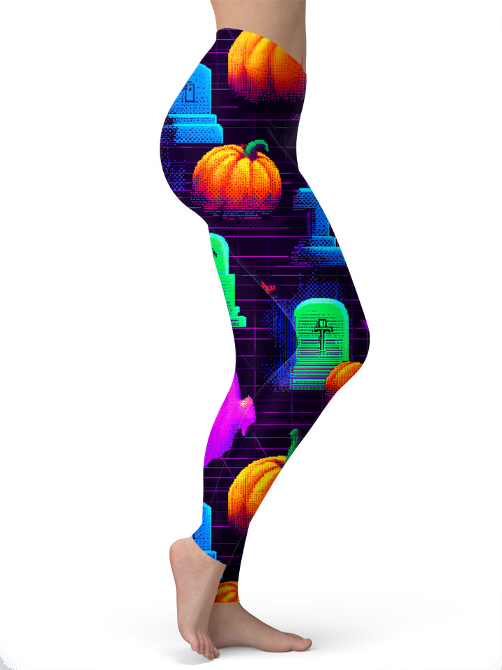 8 Bit Halloween Leggings