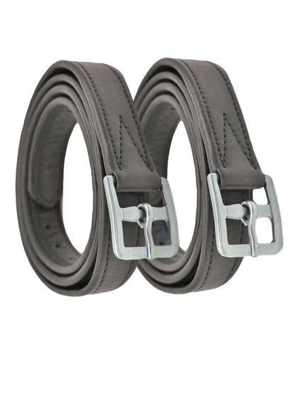 Dever Classic Stirrup Leathers- Soft Hide Covered Curved Buckle