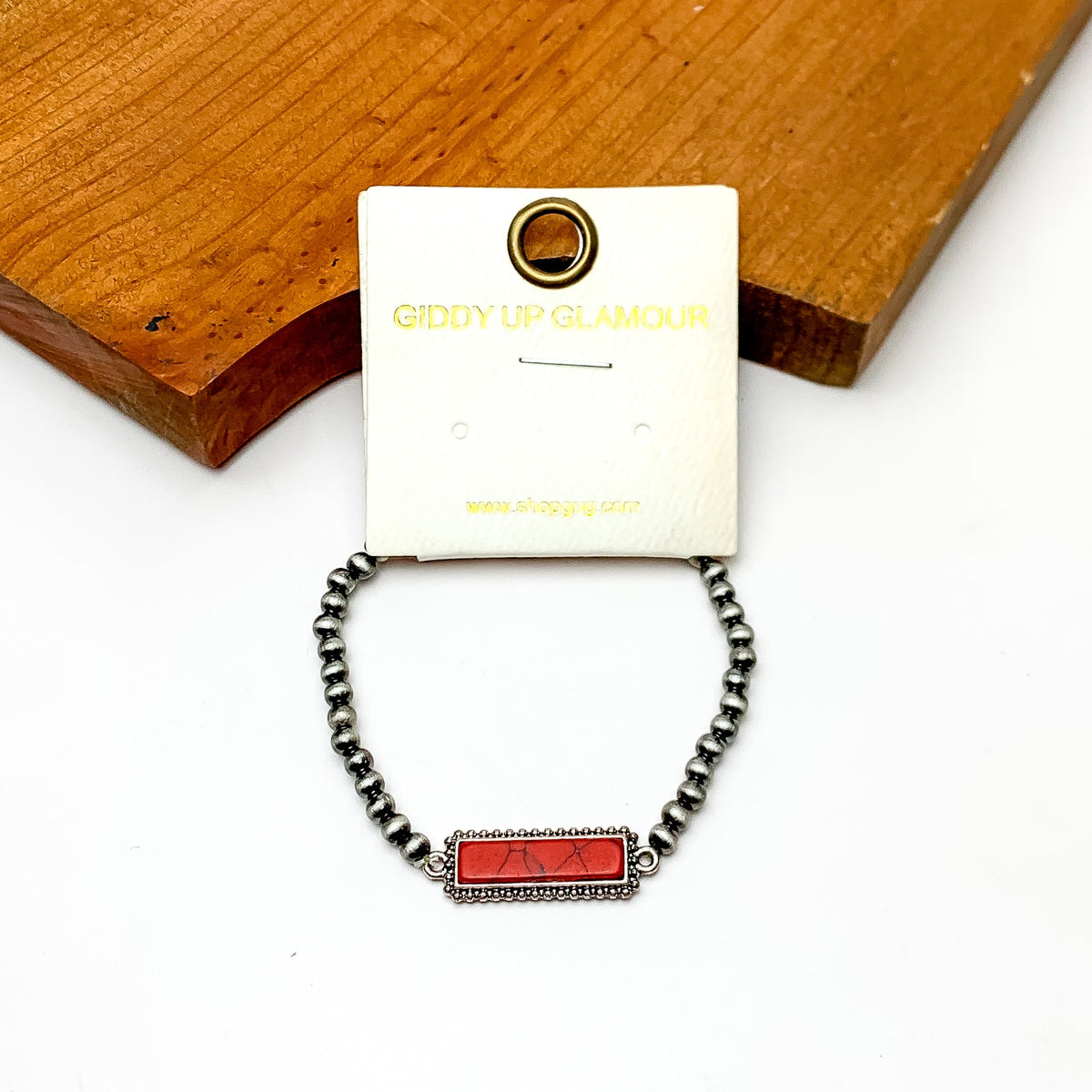 Amarillo By Morning Navajo Pearl Bracelet in Red