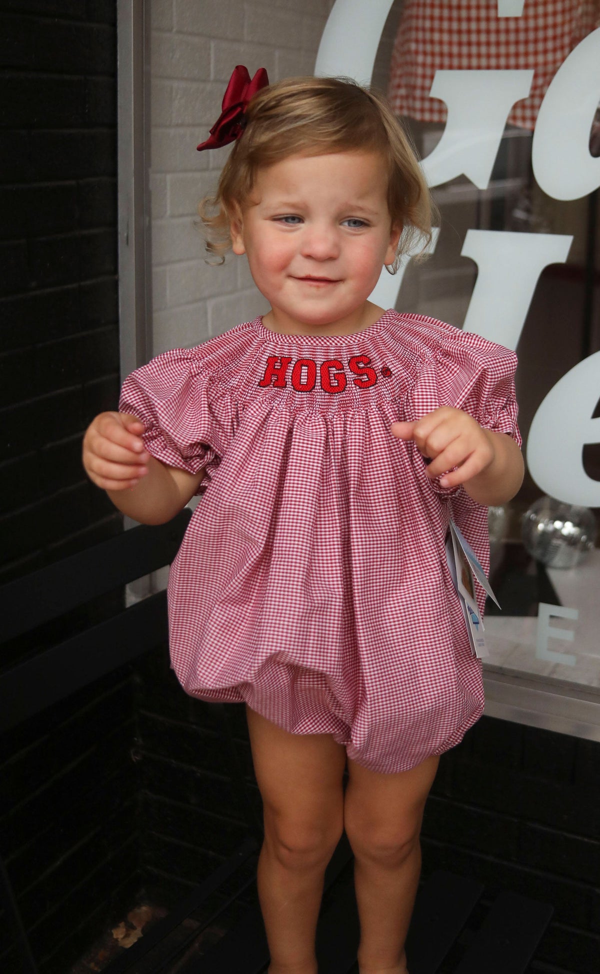 arkansas razorback smocked red bubble
