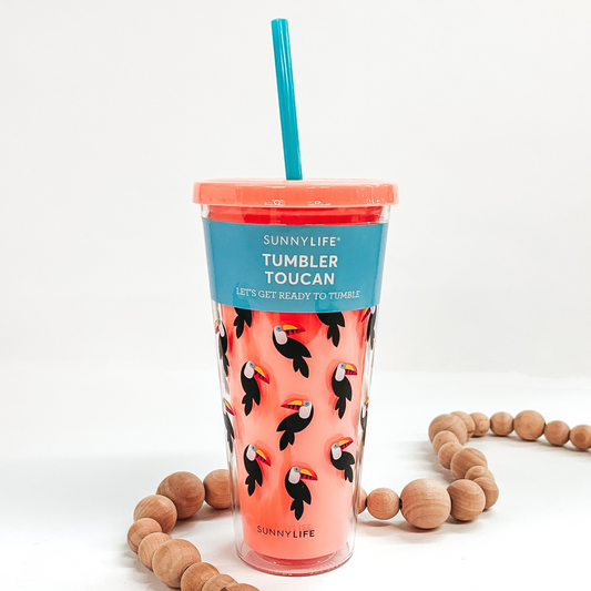 *Blemished* Toucan Tumbler in Coral