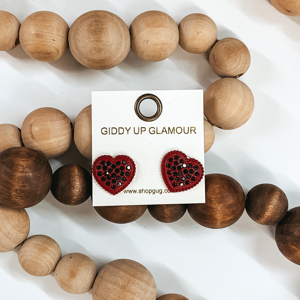 Addicted to Love Studs in Red