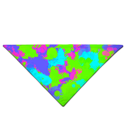 90s Neon Paint Splatter Bandana