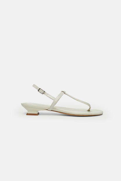 Daphne Sandals in Ivory Patent Leather