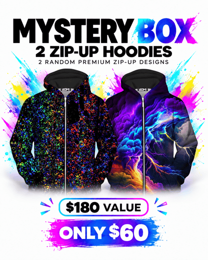 2 Zip-Up Hoodies iEDM Mystery Box ($180 Value!)