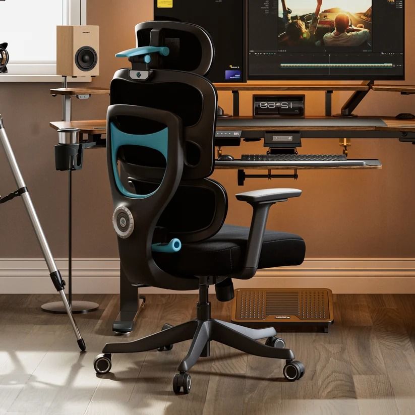 Hybrid Ergonomic Office Chair | Full Adjustability for Home Office & Daily Work