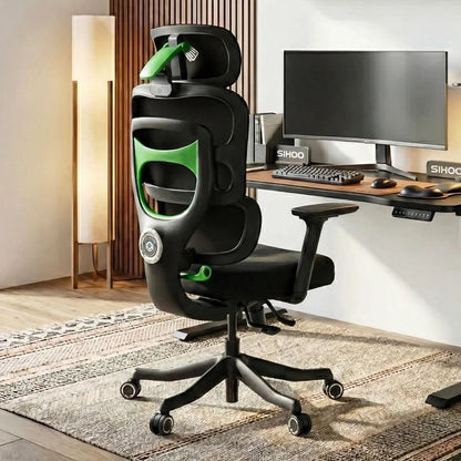 Hybrid Ergonomic Office Chair | Full Adjustability for Home Office & Daily Work