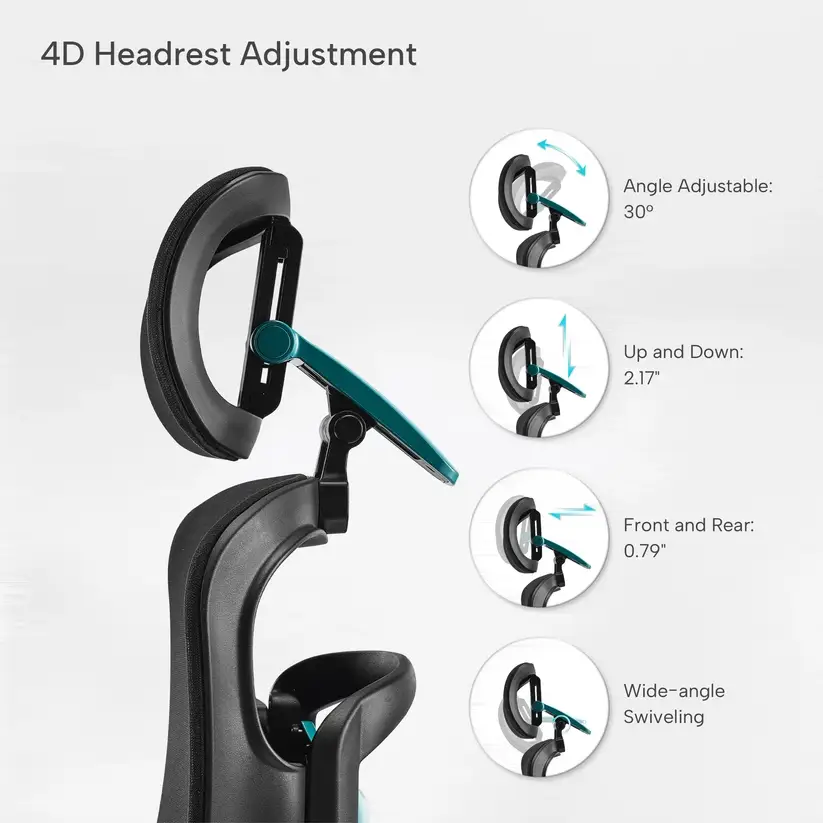 Hybrid Ergonomic Office Chair | Full Adjustability for Home Office & Daily Work